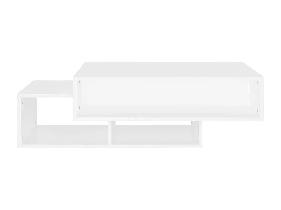 Salontafel 105x55x32 cm bewerkt hout wit