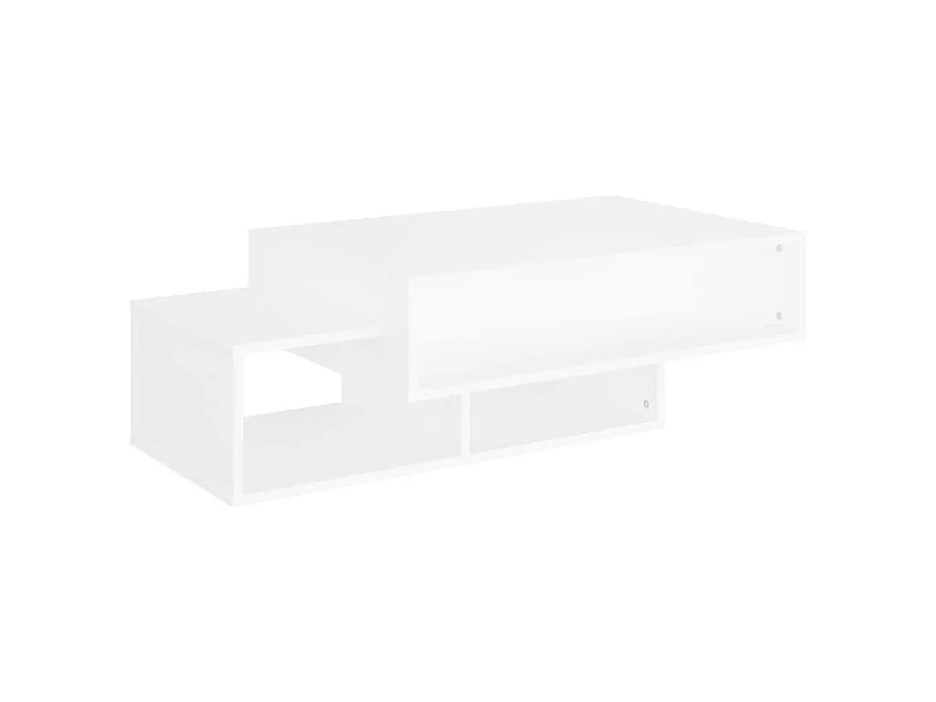 Table basse Blanc 105x55x32 cm Bois d’ingénierie