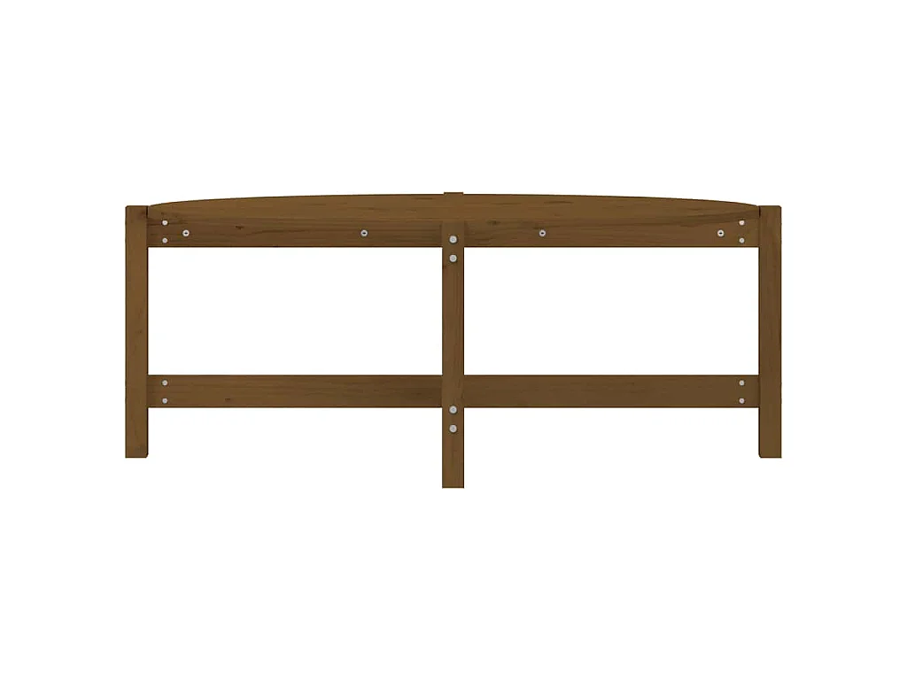 Tavolino da Salotto Ambra 118x63x45cm in Legno Massello di Pino