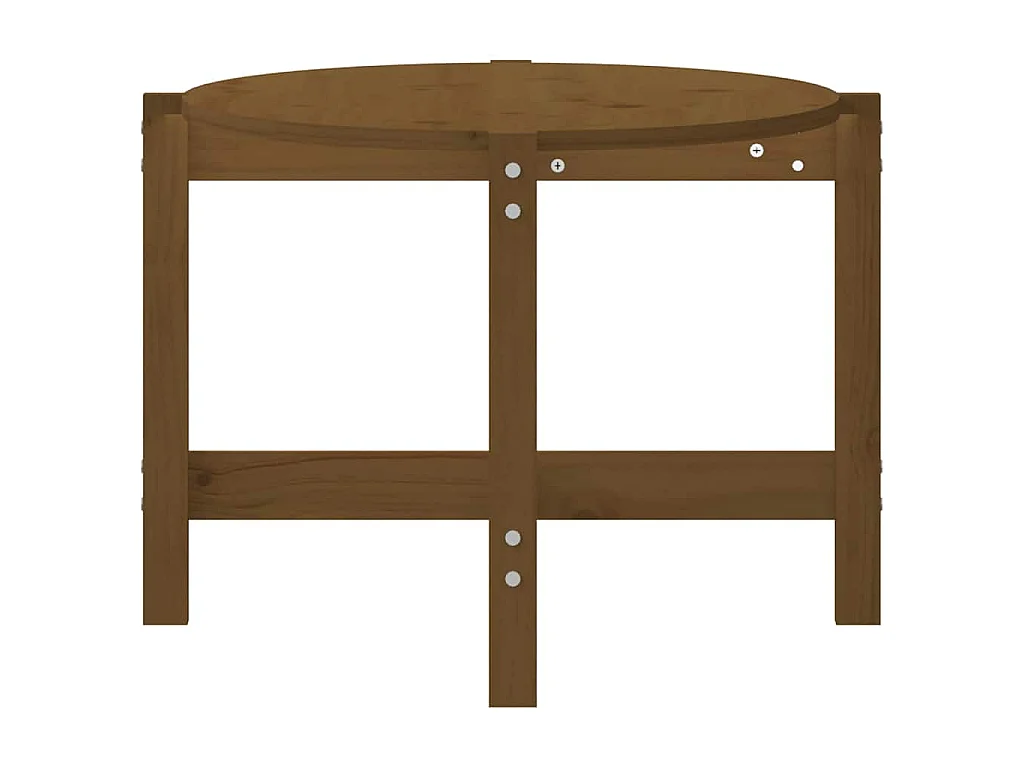 Tavolino da Salotto Ambra 118x63x45cm in Legno Massello di Pino
