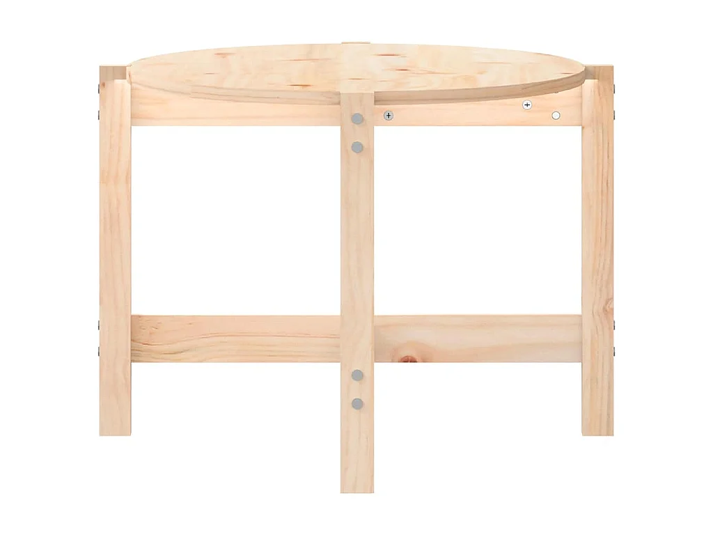 Tavolino da Salotto 118x63x45 cm in Legno Massello di Pino