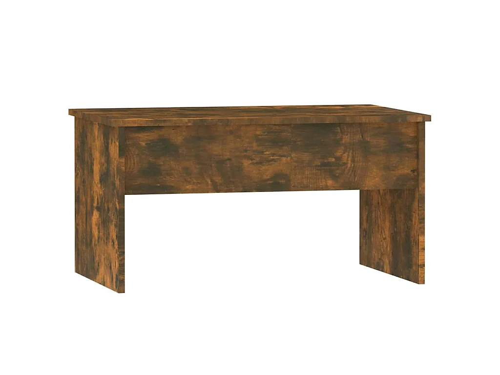 Table basse Chêne fumé 80x50,5x41,5 cm Bois d'ingénierie