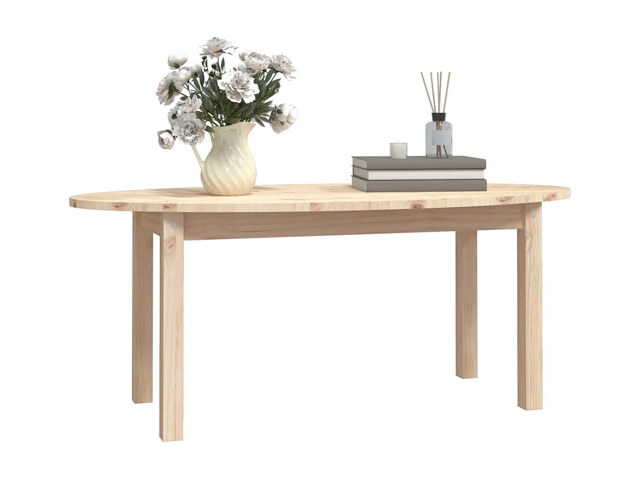 Table basse 110x55x45 cm Bois massif de pin