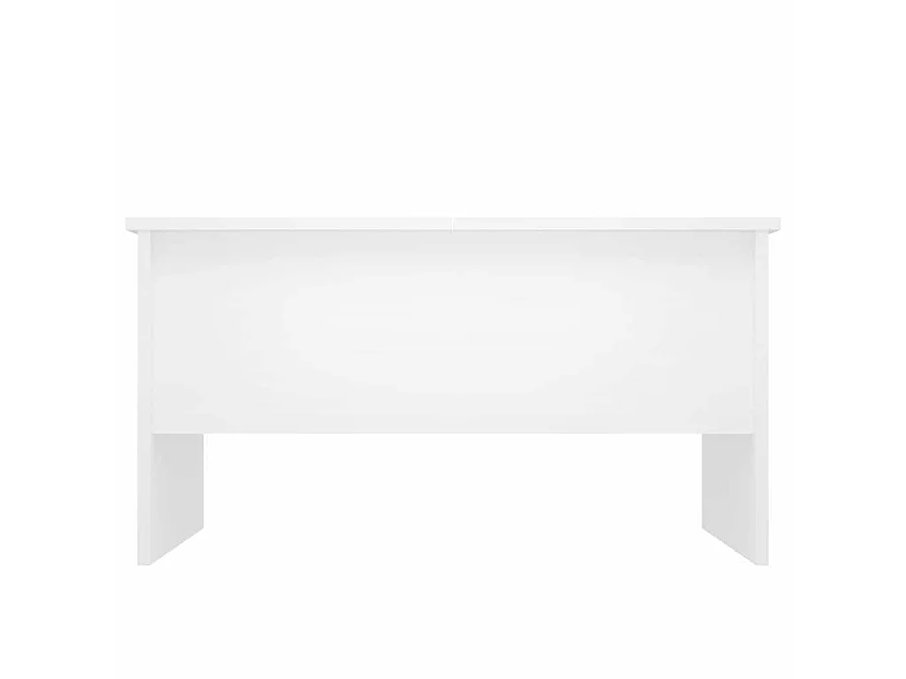 Table basse blanc 80x50x42,5 cm bois d'ingénierie