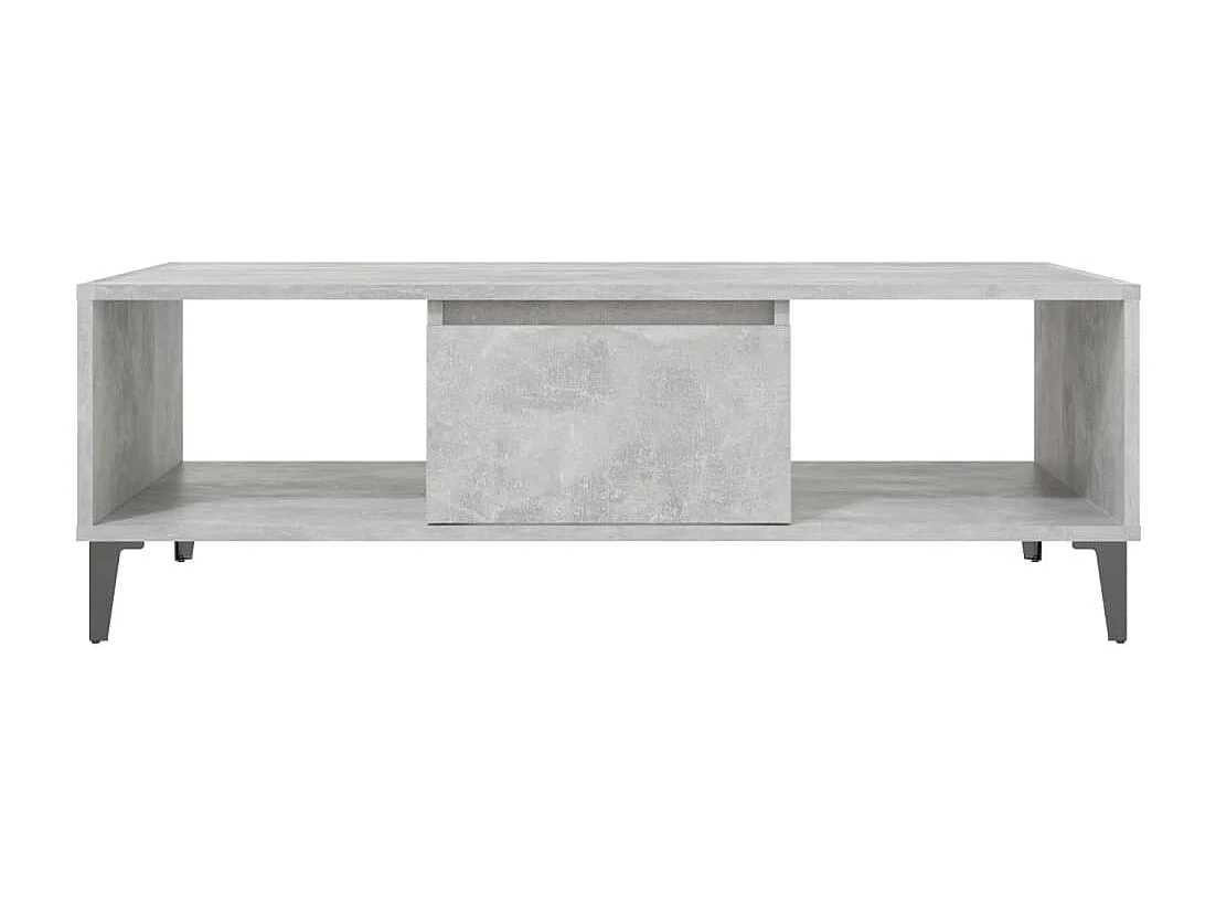 Table basse gris béton 103,5x60x35 cm bois d'ingénierie