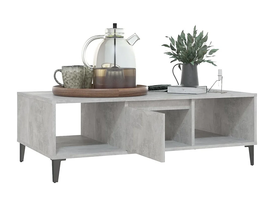 Couchtisch Betongrau 103,5x60x35 cm Holzwerkstoff