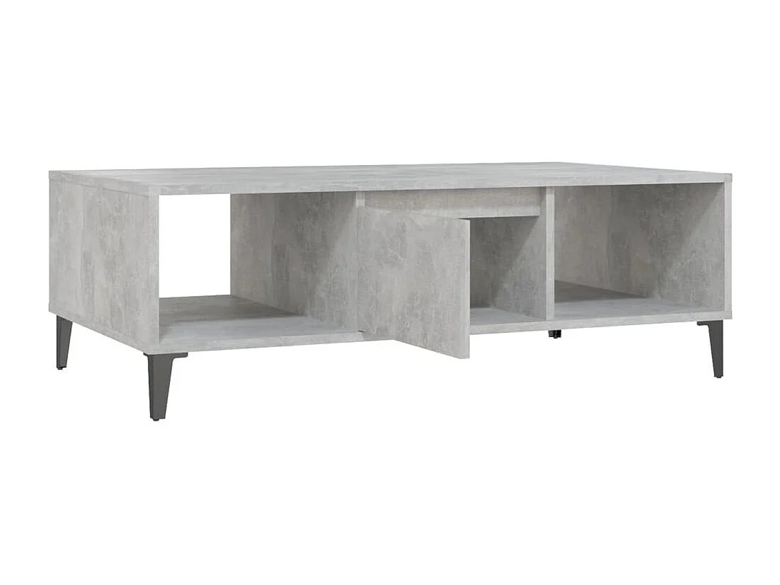 Couchtisch Betongrau 103,5x60x35 cm Holzwerkstoff