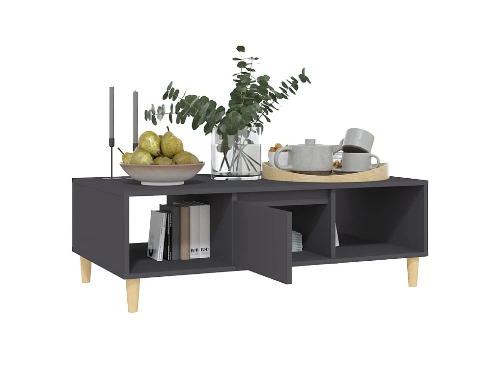 Salontafel 103,5x60x35 cm bewerkt hout grijs
