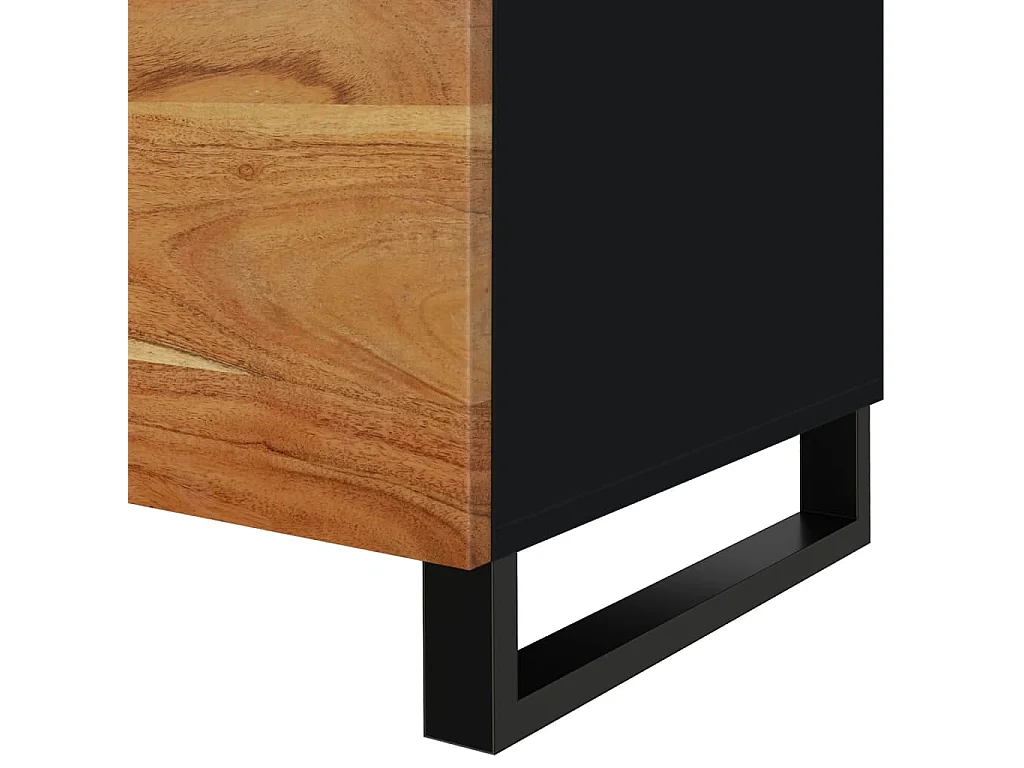 Table basse 80x50x40 cm Bois d'acacia solide et d'ingénierie