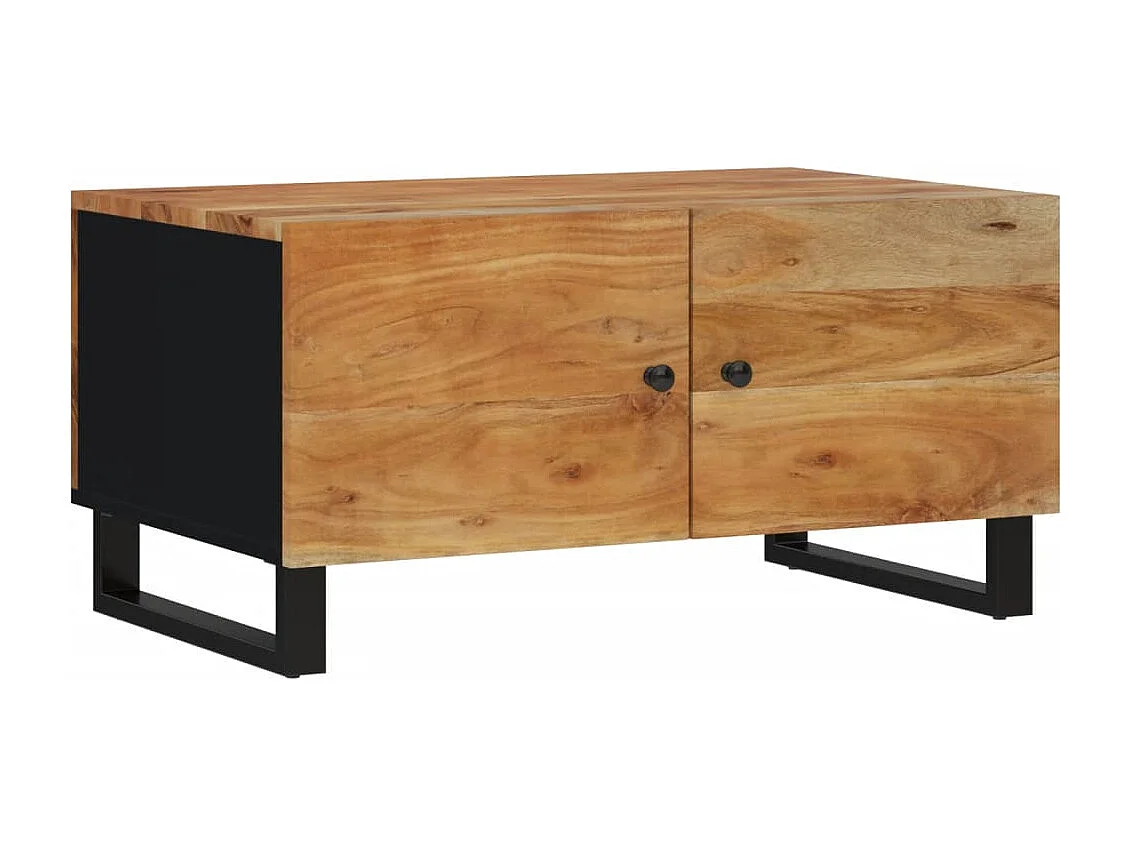 Table basse 80x50x40 cm Bois d'acacia solide et d'ingénierie