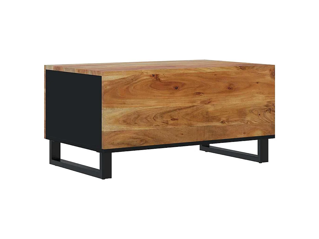 Couchtisch 80x50x40 cm Massivholz Akazie & Holzwerkstoff