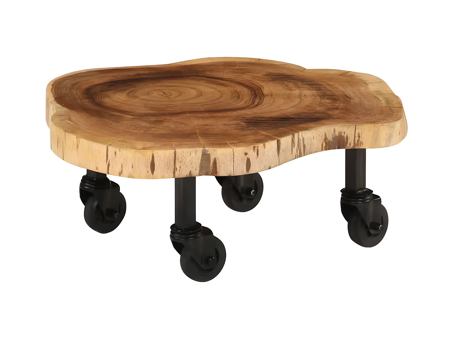Couchtisch Massivholz Akazie 60 x 55 x 25 cm