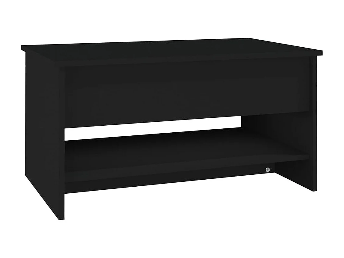 Table basse Noir 80x50x40 cm Bois d'ingénierie