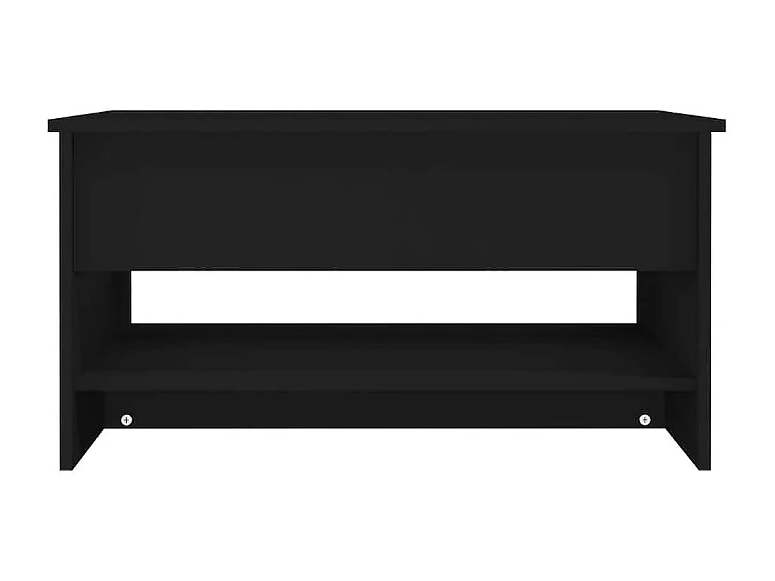 Table basse Noir 80x50x40 cm Bois d'ingénierie