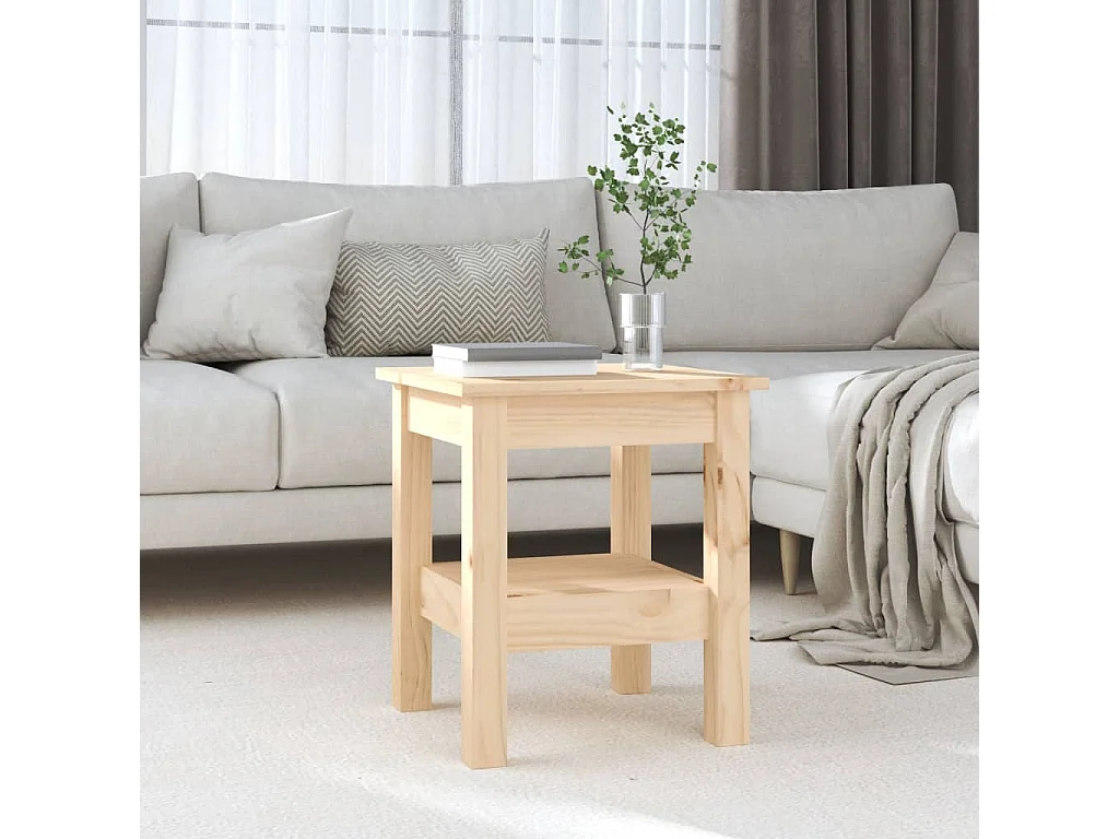Table basse 35x35x40 cm Bois massif de pin