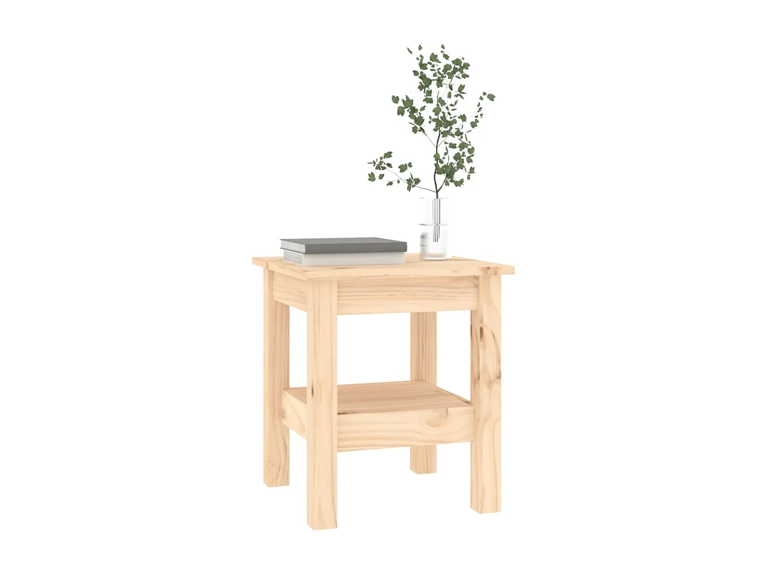 Table basse 35x35x40 cm Bois massif de pin