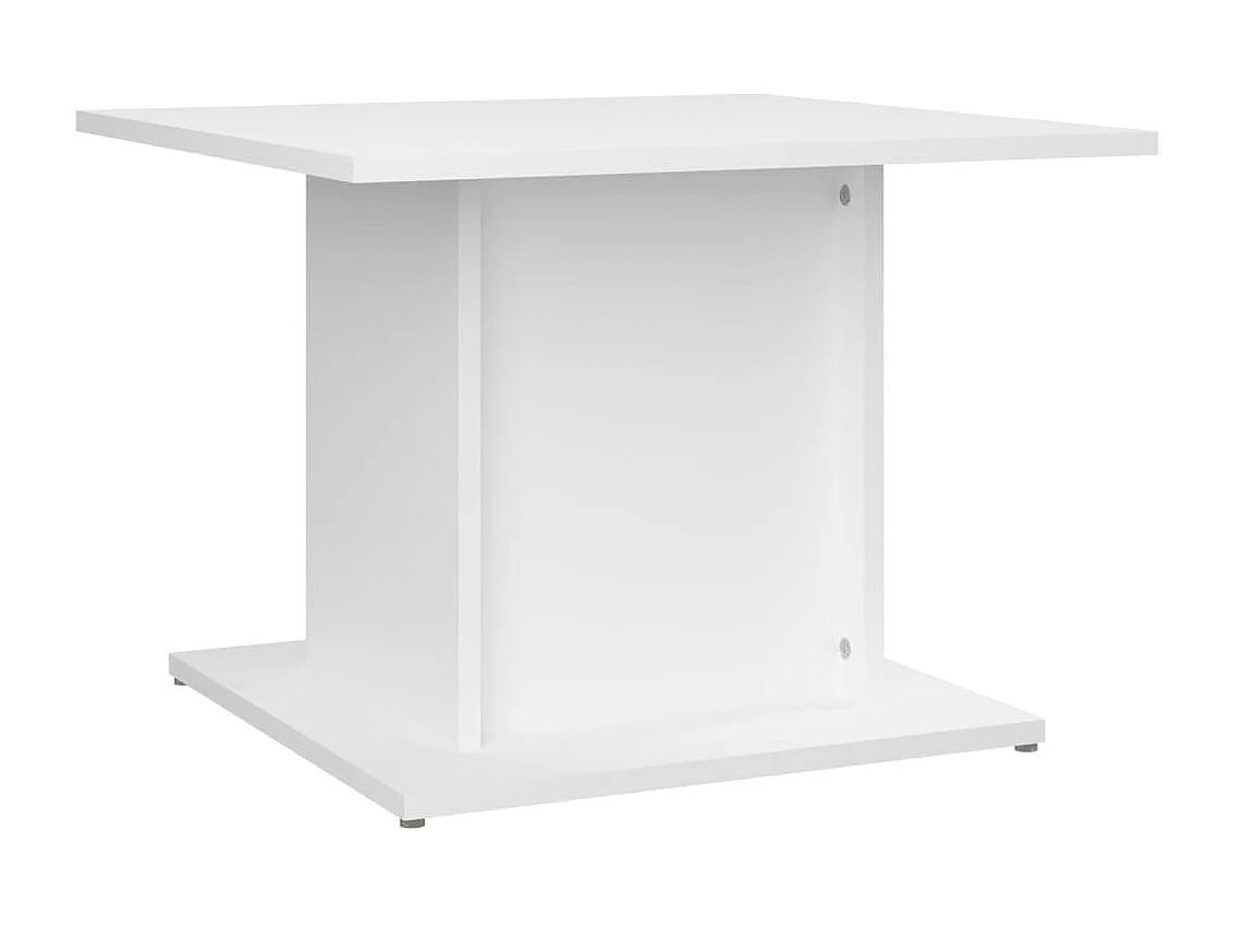 Table basse blanc 55,5x55,5x40 cm bois d'ingénierie