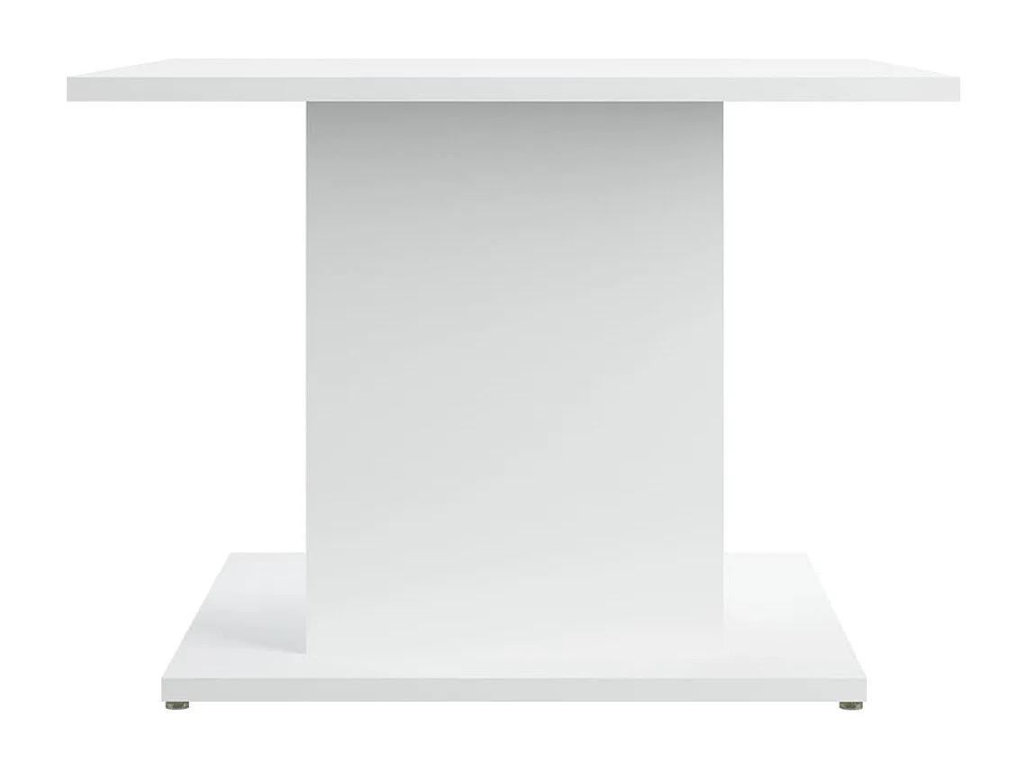 Table basse blanc 55,5x55,5x40 cm bois d'ingénierie
