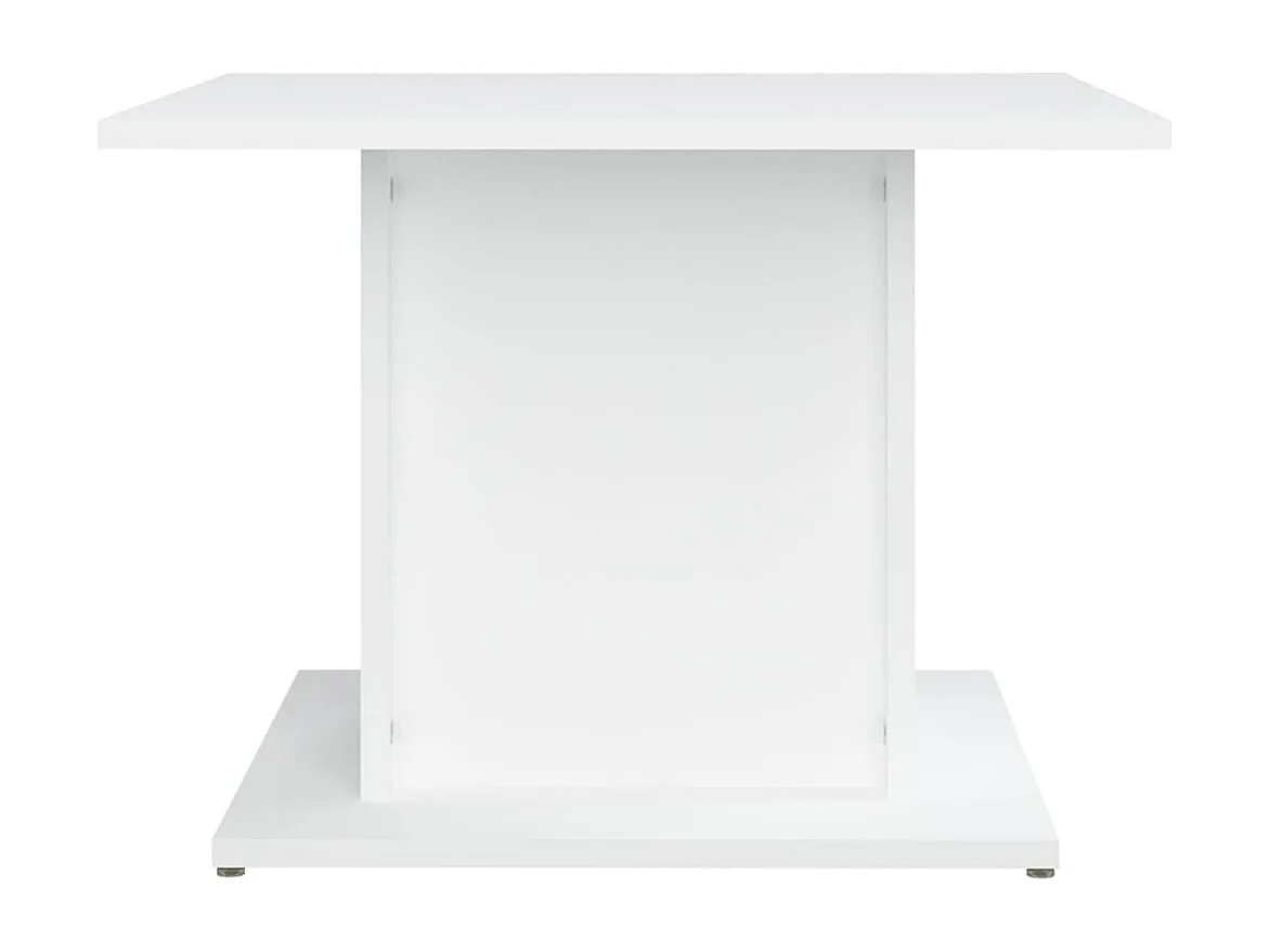 Table basse blanc 55,5x55,5x40 cm bois d'ingénierie