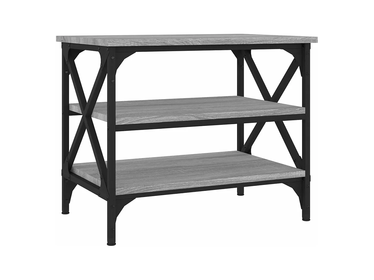 Table d'appoint Sonoma gris 55x38x45 cm Bois d'ingénierie