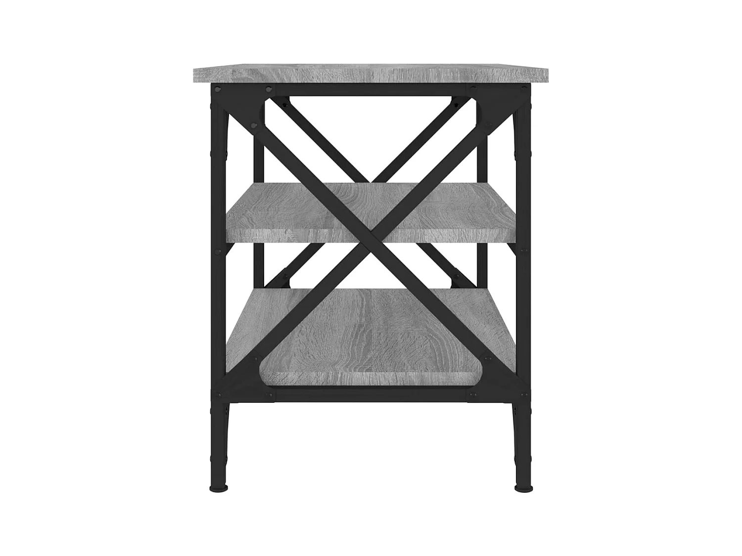 Table d'appoint Sonoma gris 55x38x45 cm Bois d'ingénierie