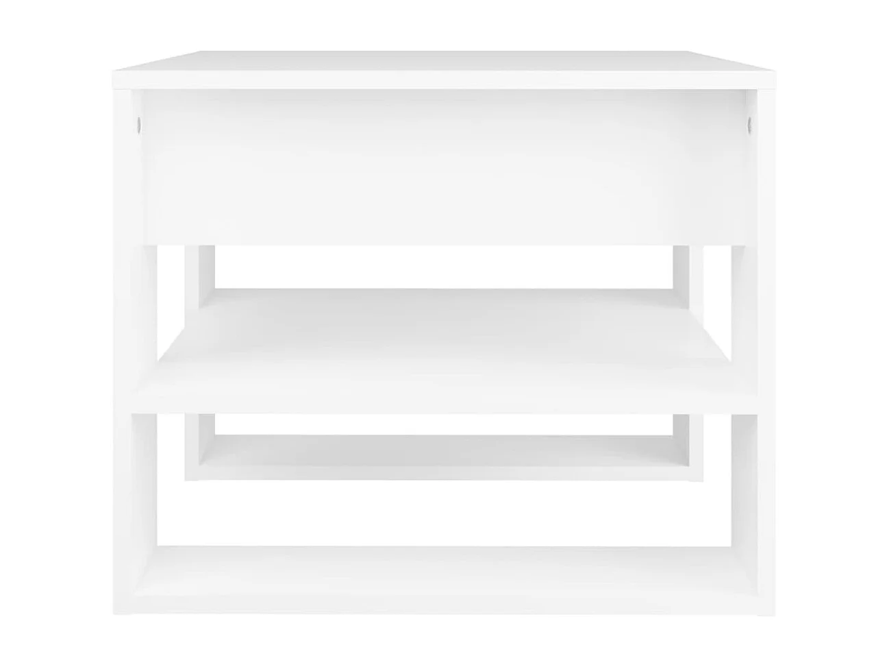 Table basse blanc 55,5x55x45 cm bois d'ingénierie