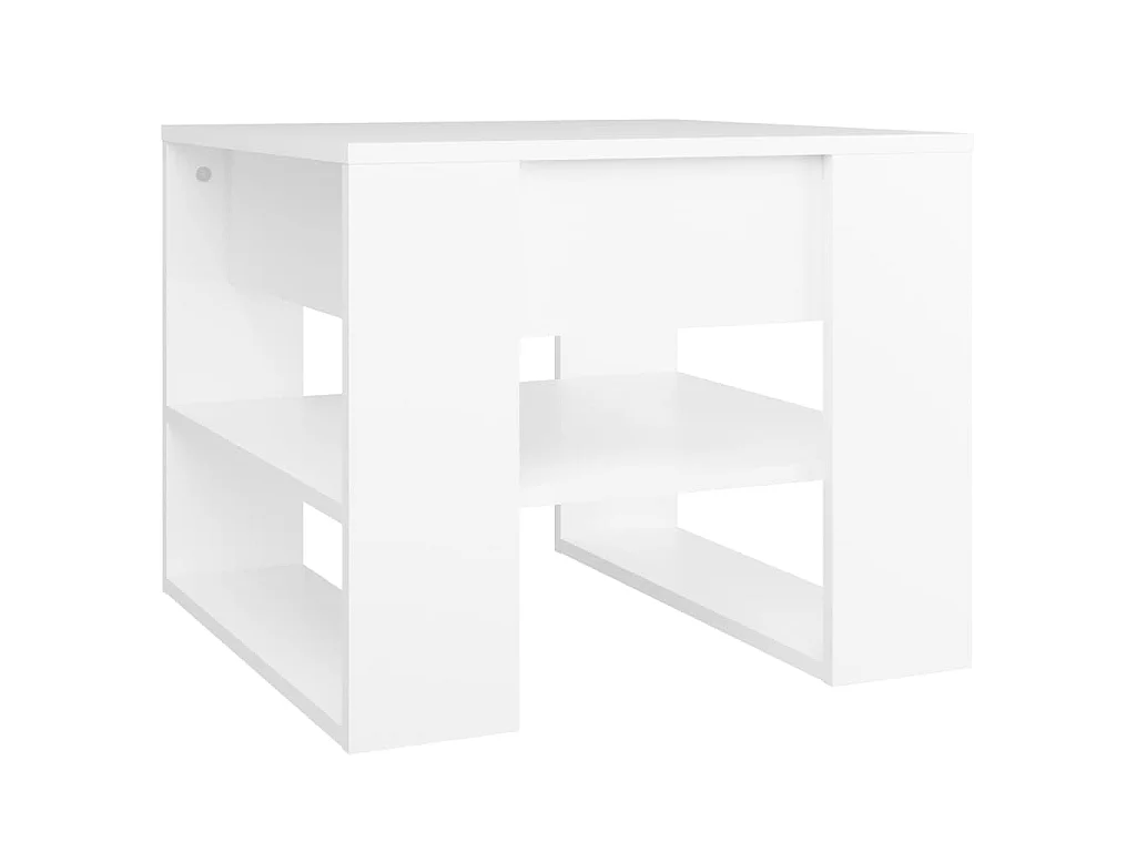 Salontafel 55,5x55x45 cm bewerkt hout wit
