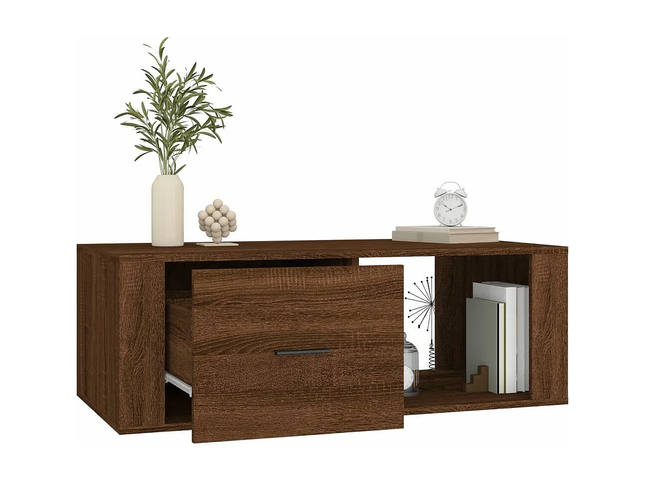 Couchtisch Braun Eichen-Optik 100x50,5x35 cm Holzwerkstoff