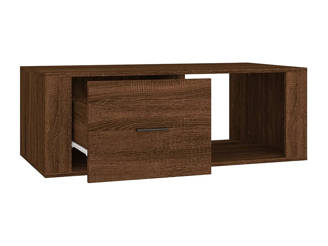 Couchtisch Braun Eichen-Optik 100x50,5x35 cm Holzwerkstoff
