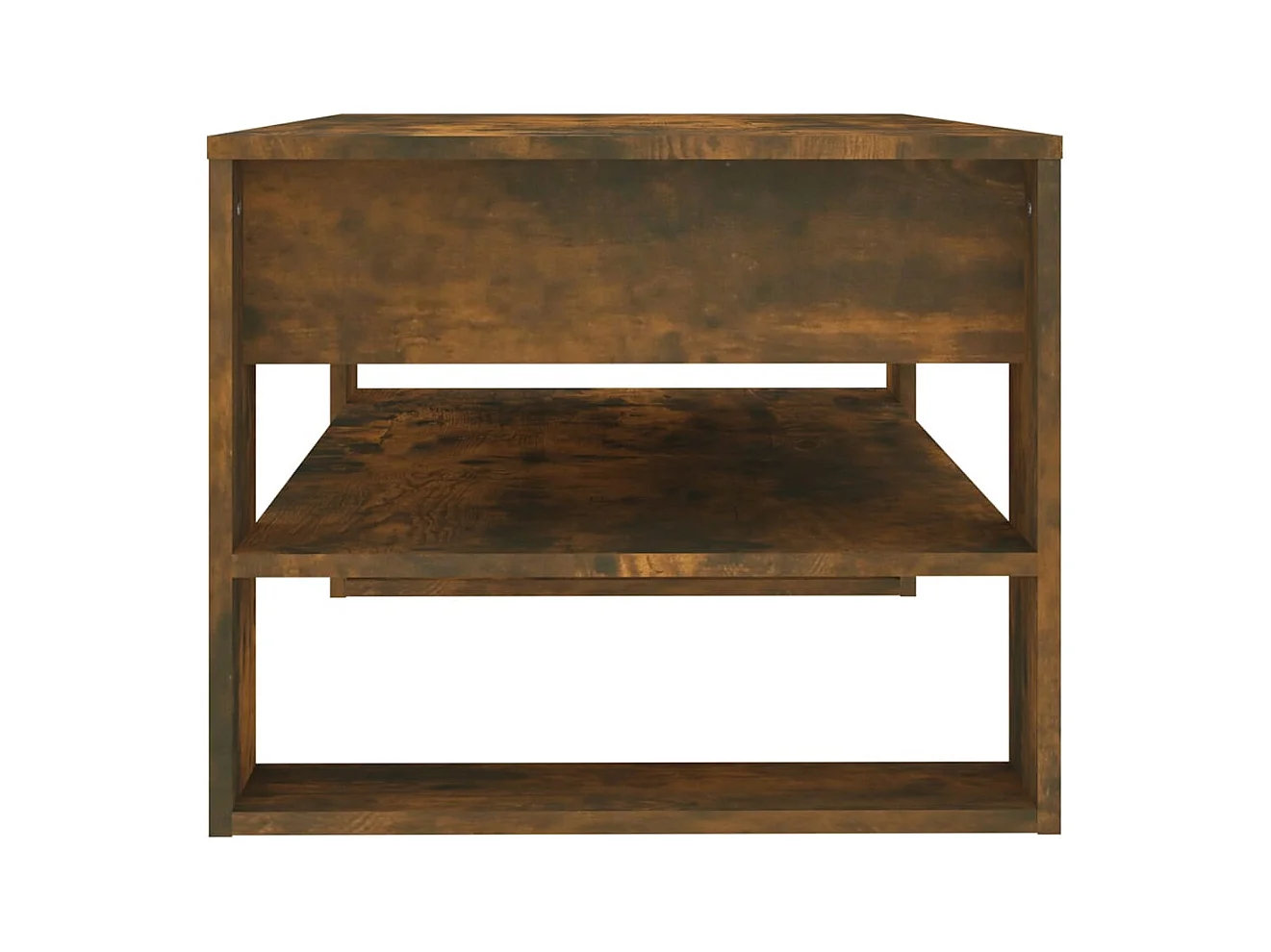 Salontafel 102x55x45 cm bewerkt hout gerookt eikenkleurig