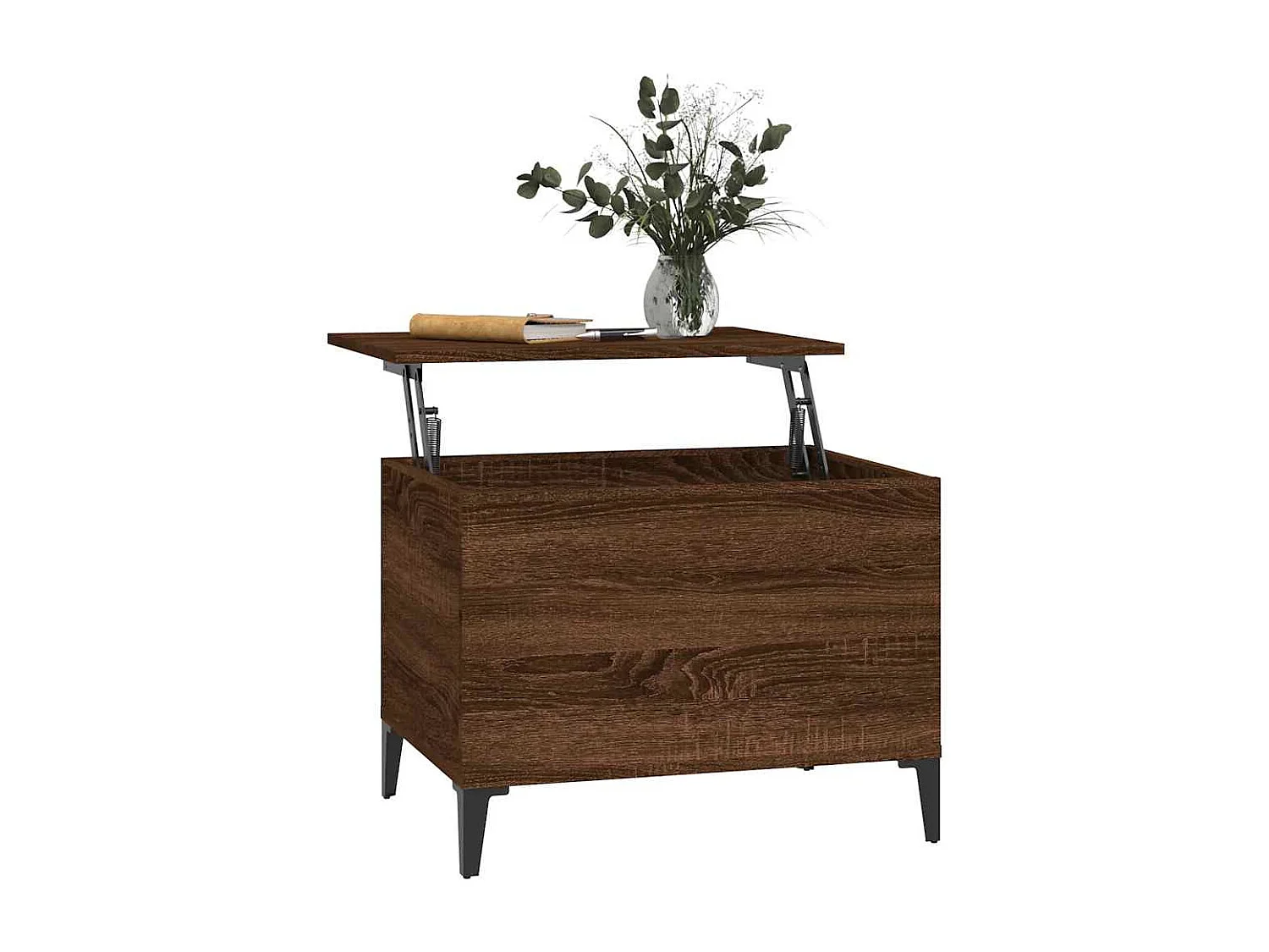 Table basse Chêne marron 60x44,5x45 cm Bois d'ingénierie