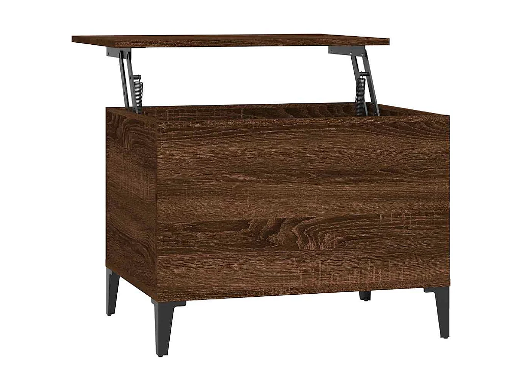 Salontafel 60x44,5x45 cm bewerkt hout bruin eikenkleur