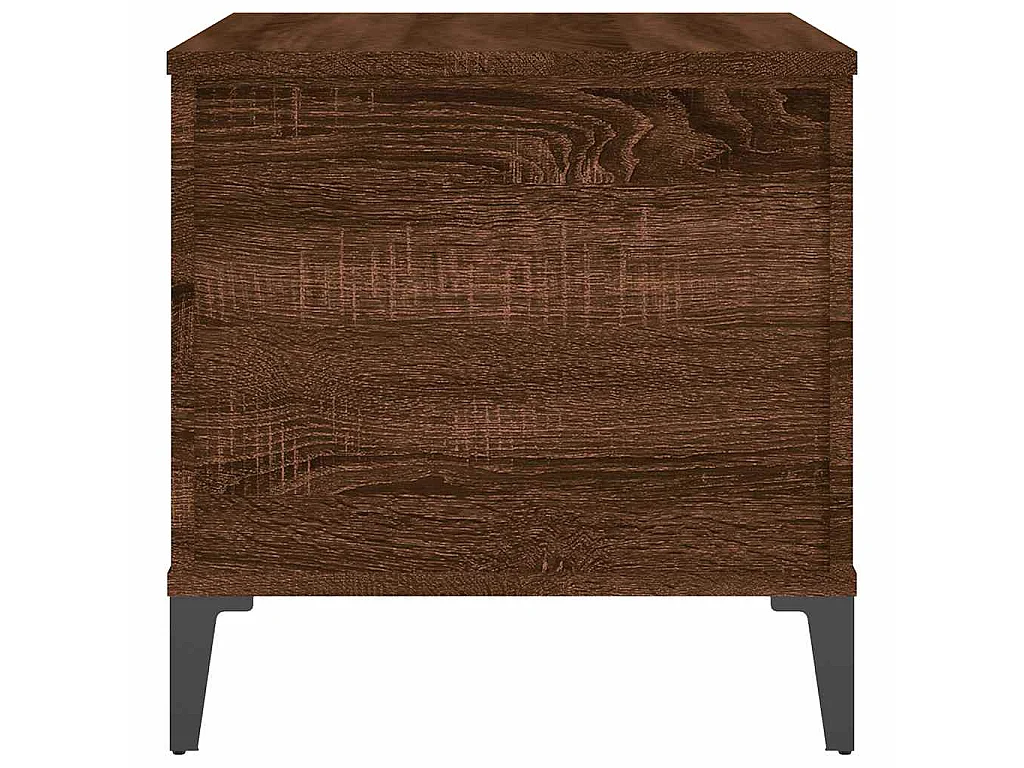 Salontafel 60x44,5x45 cm bewerkt hout bruin eikenkleur