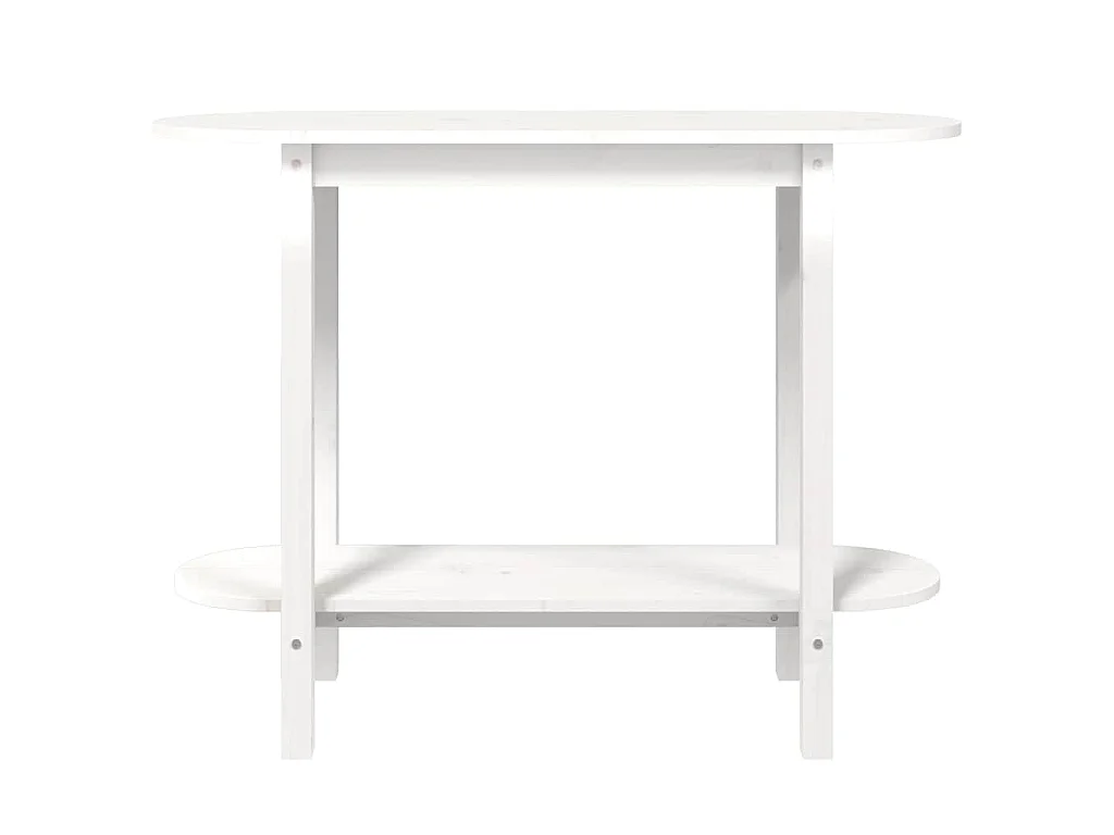 Wandtafel 110x40x80 cm massief grenenhout wit