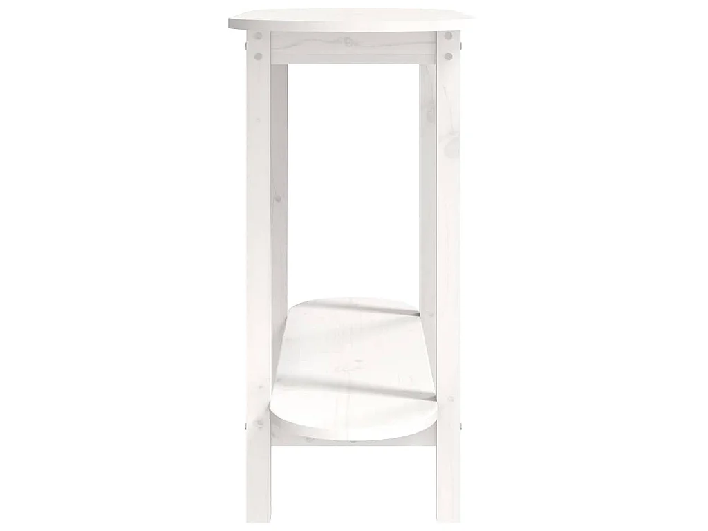 Wandtafel 110x40x80 cm massief grenenhout wit