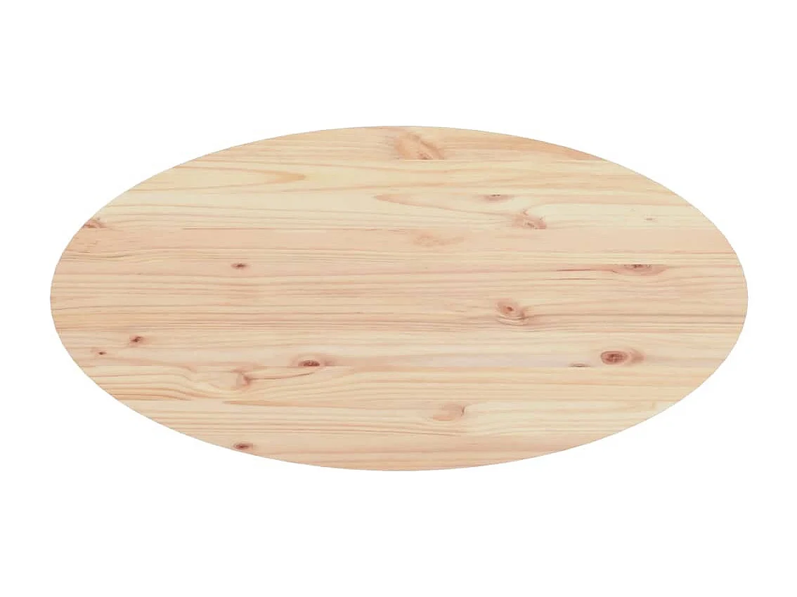 Tavolino da Salotto 80x40x35 cm in Legno Massello di Pino