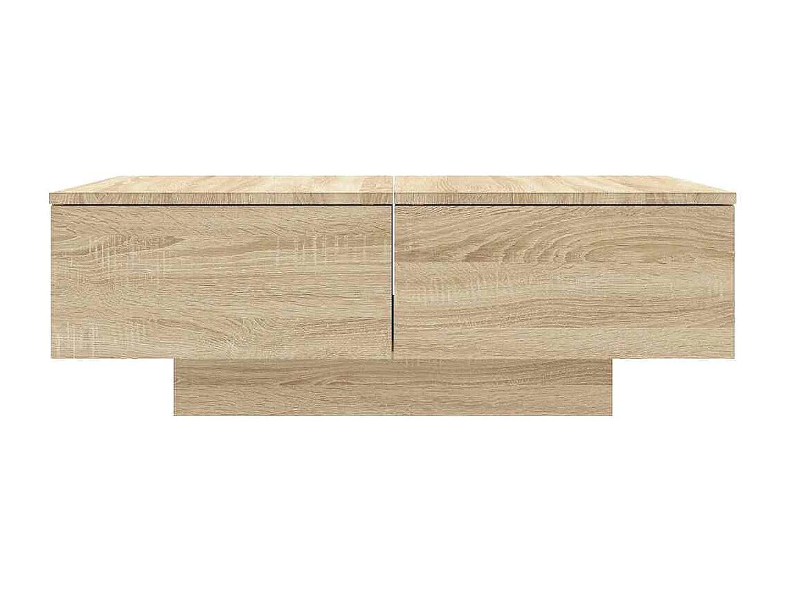 Salontafel 90x60x31 cm bewerkt hout sonoma eikenkleurig