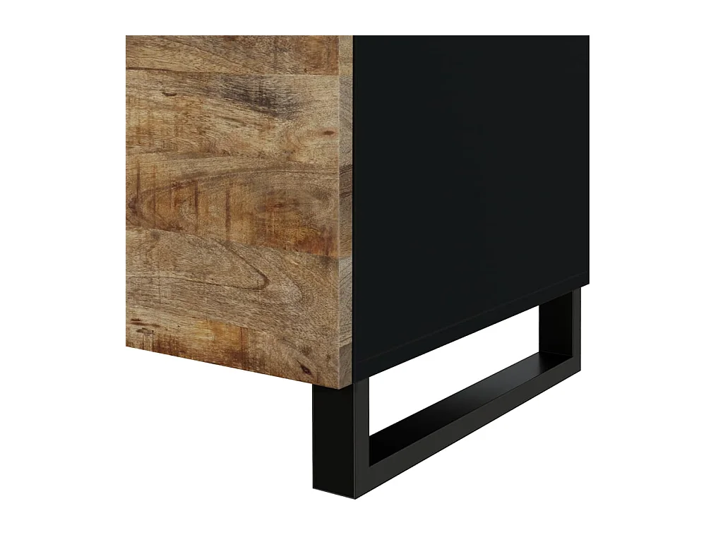 Table basse 80x50x40 cm Bois de manguier solide et d'ingénierie