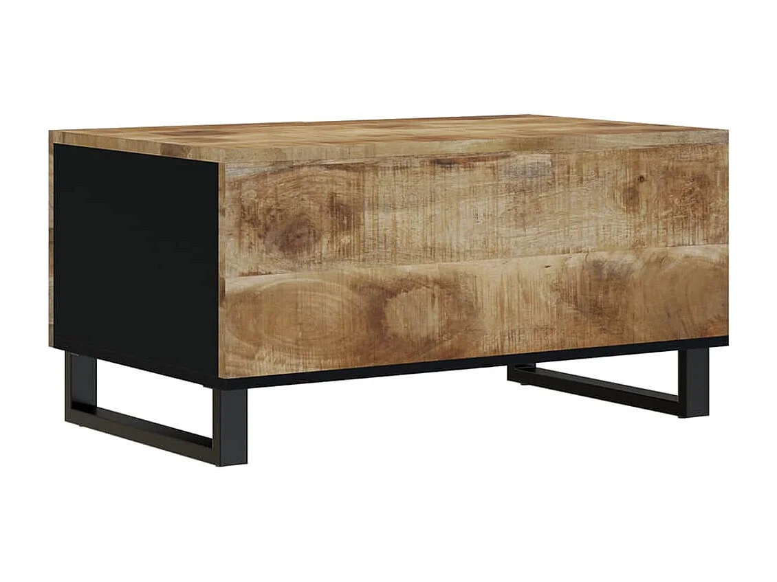 Table basse 80x50x40 cm Bois de manguier solide et d'ingénierie