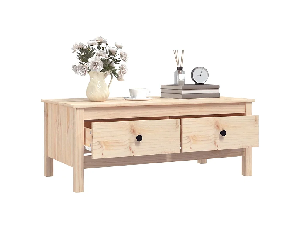 Salontafel 100x50x40 cm massief grenenhout