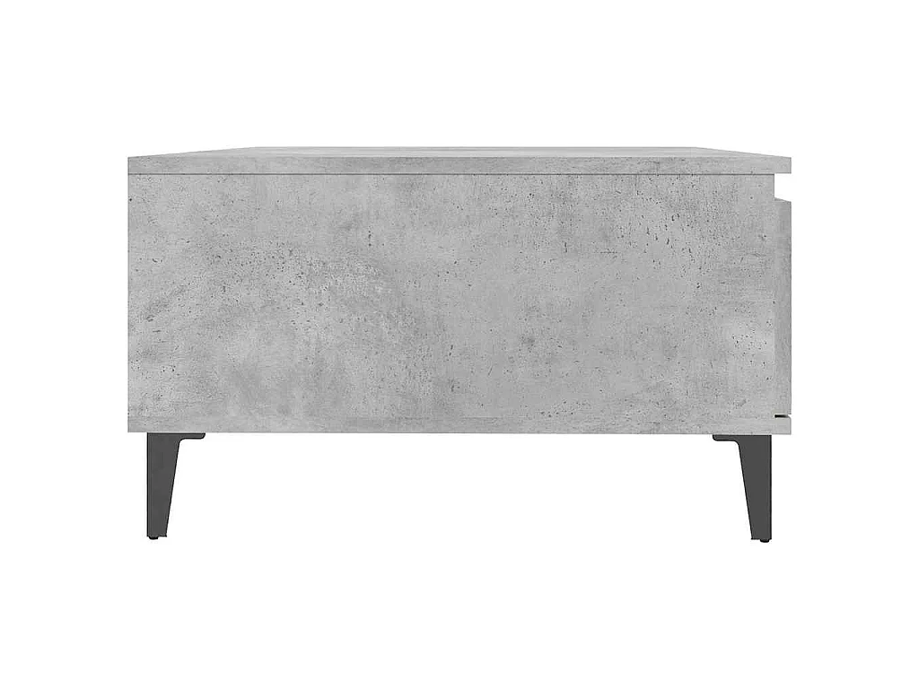 Table basse gris béton 90x60x35 cm bois d'ingénierie