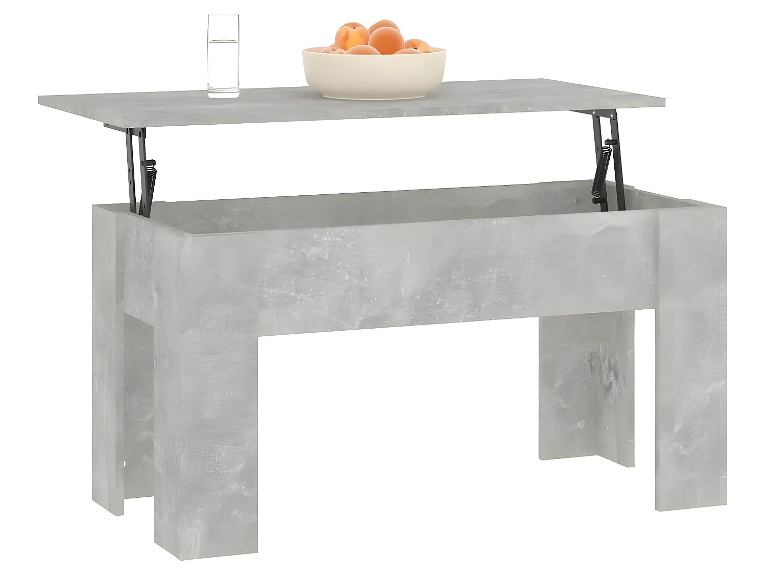 Couchtisch Betongrau 101x49x52 cm Holzwerkstoff