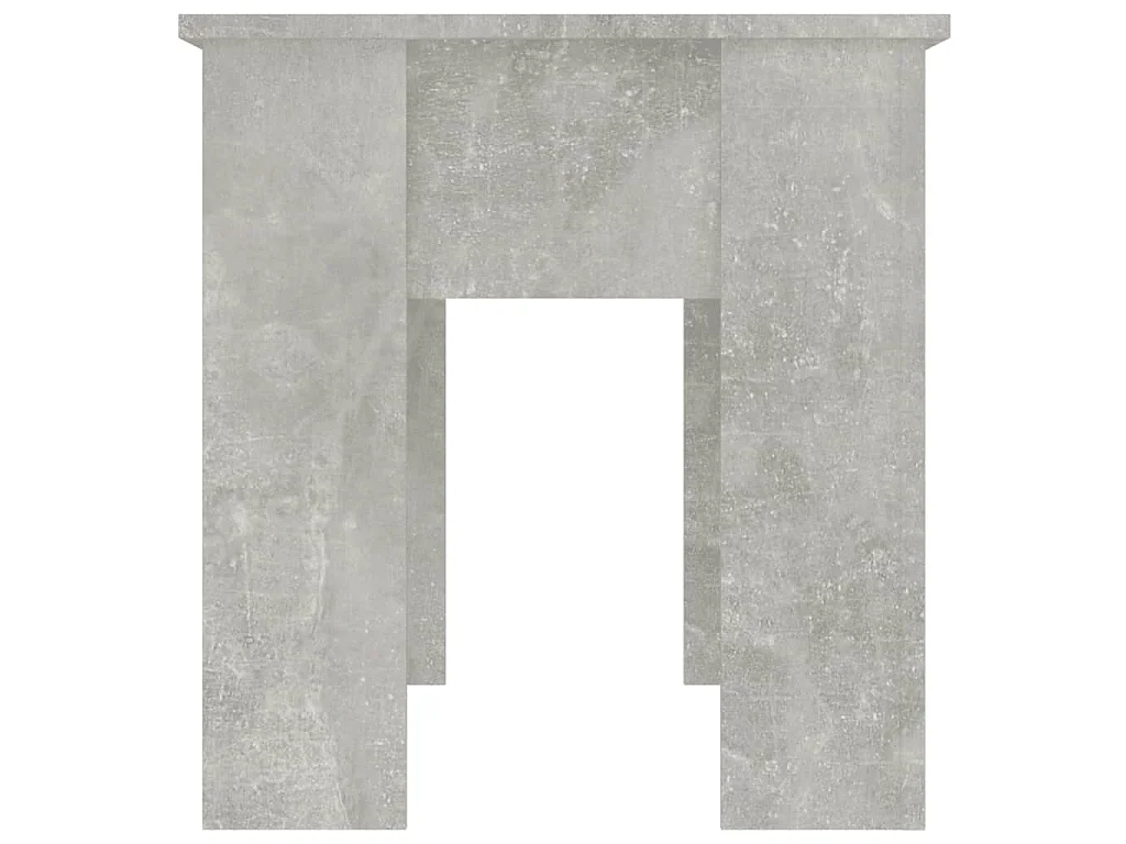 Table basse gris béton 101x49x52 cm bois d'ingénierie