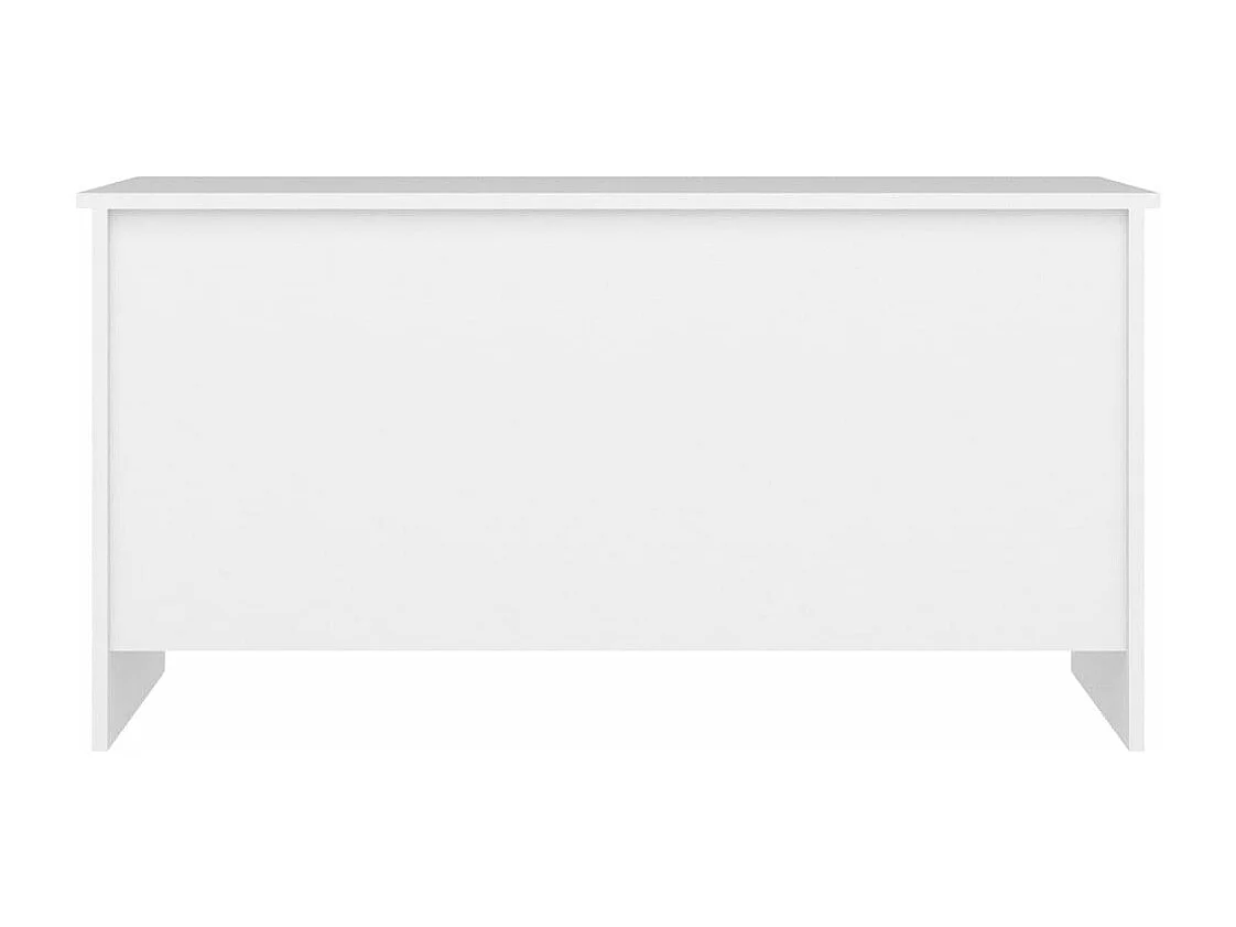 Table basse Blanc 102x55,5x52,5 cm Bois d'ingénierie