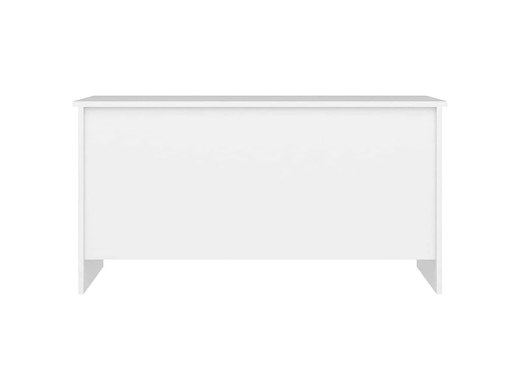Table basse Blanc 102x55,5x52,5 cm Bois d'ingénierie