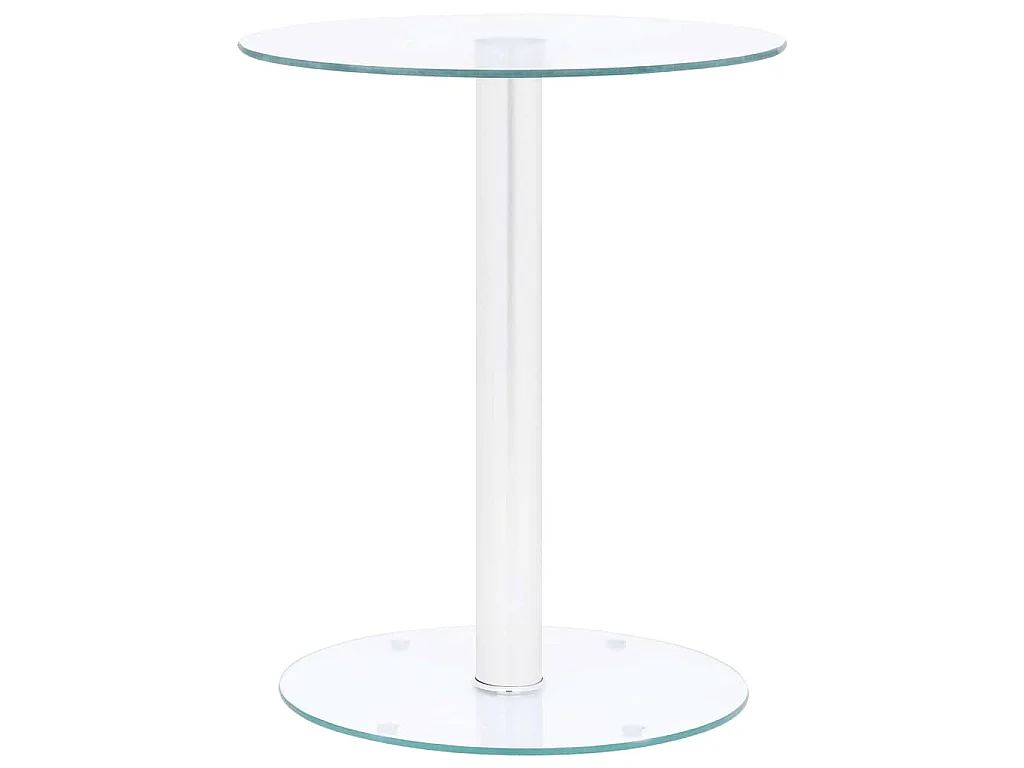 Mesa de centro 40 cm vidro temperado transparente