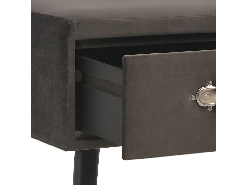 Salontafel 80x40x46 cm fluweel grijs