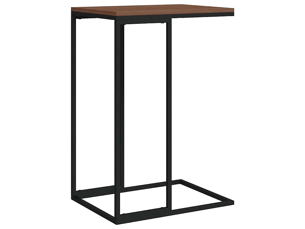 Bijzettafel 40x30x59 cm bewerkt hout zwart