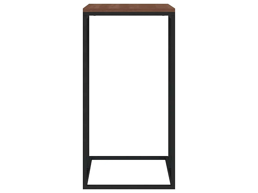 Bijzettafel 40x30x59 cm bewerkt hout zwart