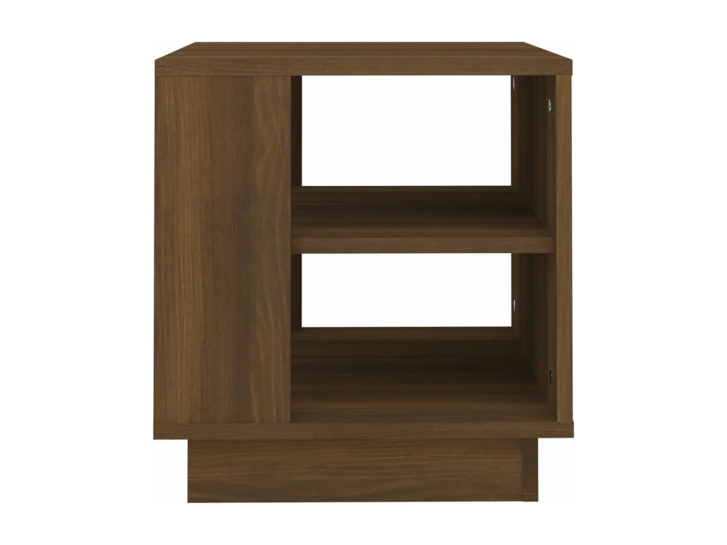 Salontafel 40x40x43 cm bewerkt hout bruin eikenkleur